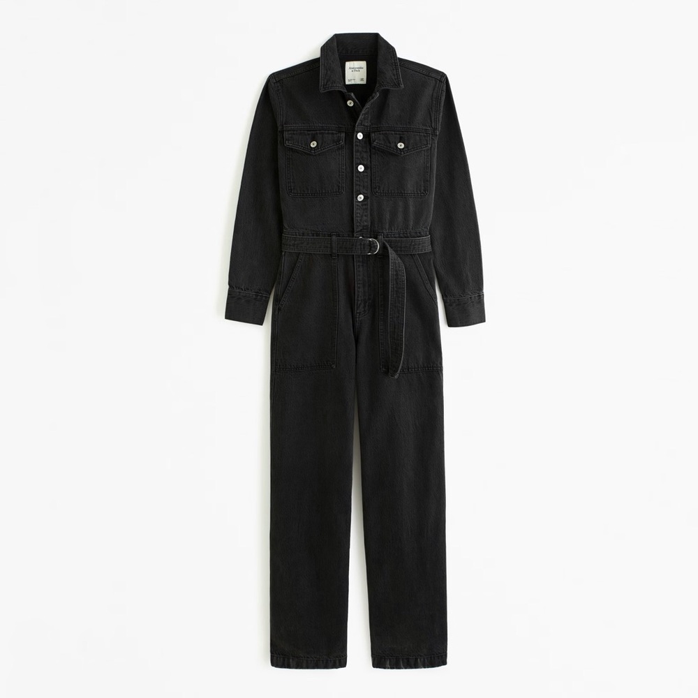 🖤 Abercrombie Long-Sleeve Denim Jumpsuit 🖤
